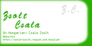 zsolt csala business card